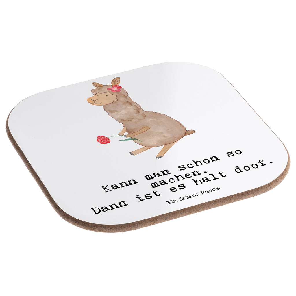 Quadratische Untersetzer Alpaka Blume Bierdeckel, Glasuntersetzer, Untersetzer Gläser, Getränkeuntersetzer, Alpaka, Lama, Blume, Lamas, Alpaka Zitat, Alpaka Spruch, Alpaka Dekor, Alpaka Geschenk, Alpaka Dekoration, Alpaka Witz, Motiv Alpaka