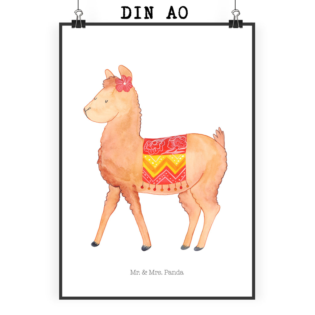 Poster Alpaka stolz Poster, Wandposter, Bild, Wanddeko, Küchenposter, Kinderposter, Wanddeko Bild, Raumdekoration, Wanddekoration, Handgemaltes Poster, Mr. & Mrs. Panda Poster, Designposter, Kunstdruck, Posterdruck, Alpaka, Lama