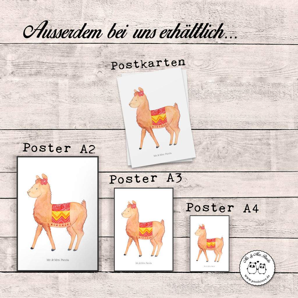 Poster Alpaka stolz Poster, Wandposter, Bild, Wanddeko, Küchenposter, Kinderposter, Wanddeko Bild, Raumdekoration, Wanddekoration, Handgemaltes Poster, Mr. & Mrs. Panda Poster, Designposter, Kunstdruck, Posterdruck, Alpaka, Lama