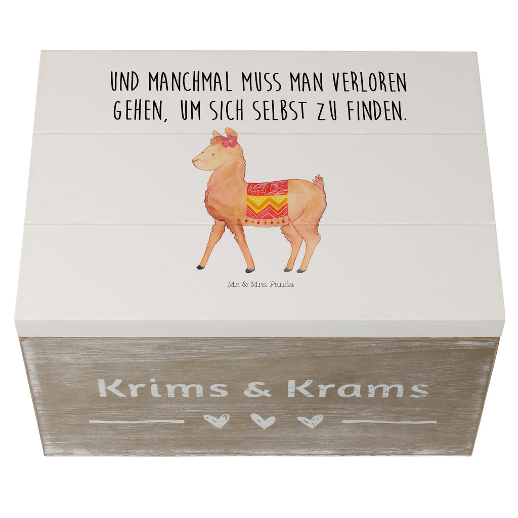 Holzkiste Alpaka stolz Holzkiste, Kiste, Schatzkiste, Truhe, Schatulle, XXL, Erinnerungsbox, Erinnerungskiste, Dekokiste, Aufbewahrungsbox, Alpaka, Lama