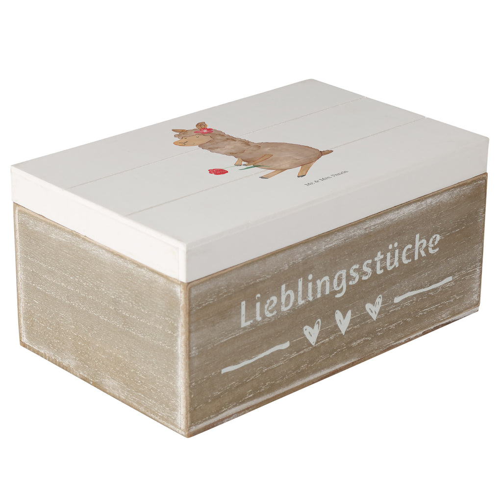Holzkiste Alpaka Blume Holzkiste, Kiste, Schatzkiste, Truhe, Schatulle, XXL, Erinnerungsbox, Erinnerungskiste, Dekokiste, Aufbewahrungsbox, Alpaka, Lama, Blume, Lamas, Alpaka Zitat, Alpaka Spruch, Alpaka Dekor, Alpaka Geschenk, Alpaka Dekoration, Alpaka Witz, Motiv Alpaka