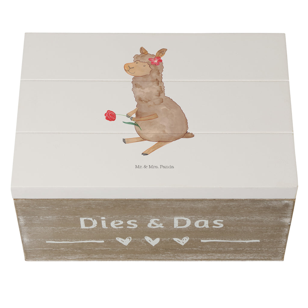 Holzkiste Alpaka Blume Holzkiste, Kiste, Schatzkiste, Truhe, Schatulle, XXL, Erinnerungsbox, Erinnerungskiste, Dekokiste, Aufbewahrungsbox, Alpaka, Lama, Blume, Lamas, Alpaka Zitat, Alpaka Spruch, Alpaka Dekor, Alpaka Geschenk, Alpaka Dekoration, Alpaka Witz, Motiv Alpaka