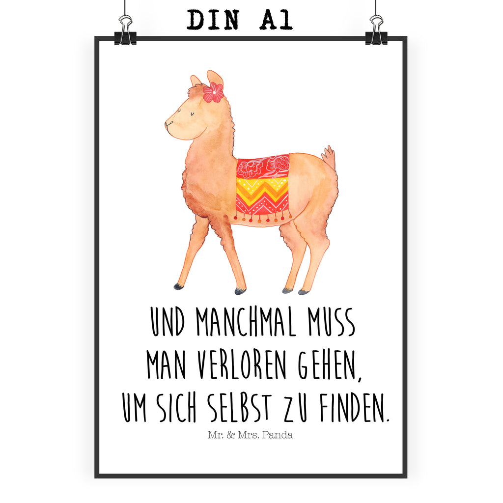 Poster Alpaka stolz Poster, Wandposter, Bild, Wanddeko, Küchenposter, Kinderposter, Wanddeko Bild, Raumdekoration, Wanddekoration, Handgemaltes Poster, Mr. & Mrs. Panda Poster, Designposter, Kunstdruck, Posterdruck, Alpaka, Lama