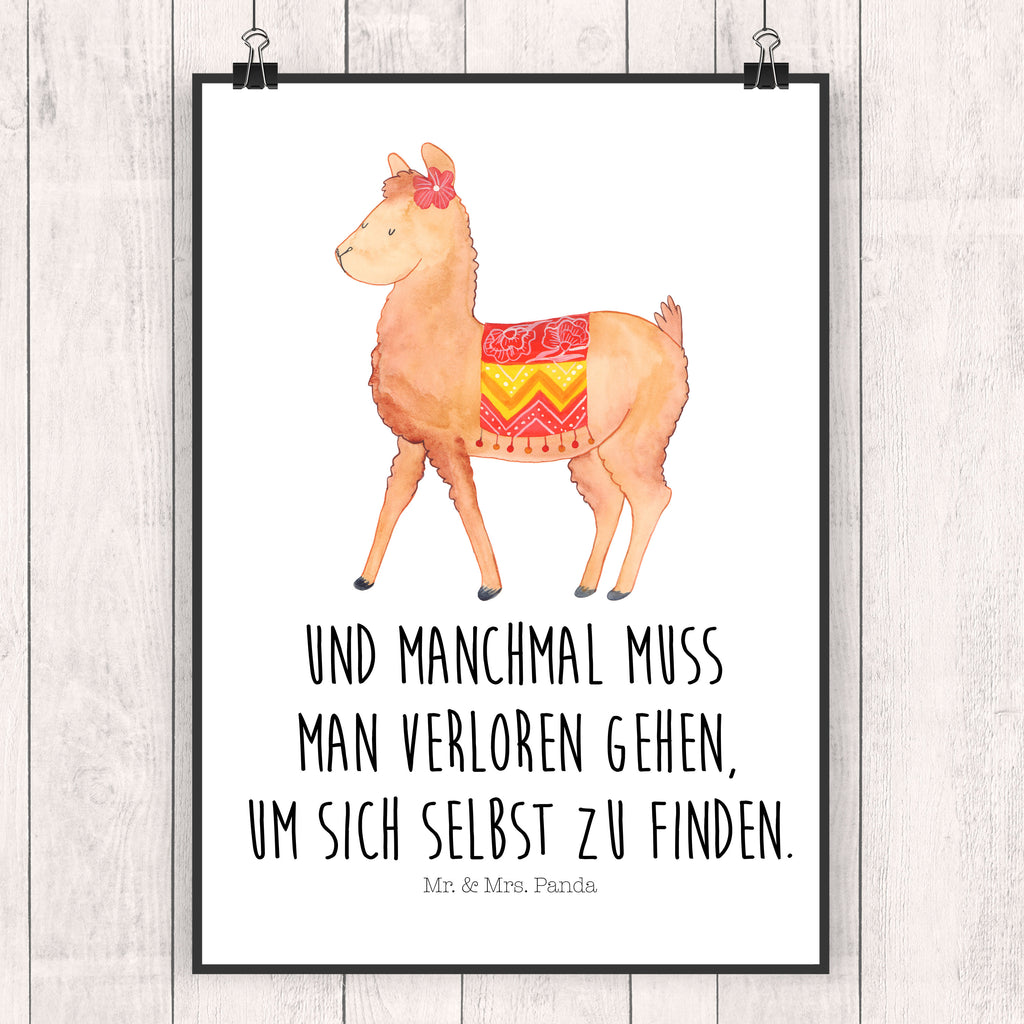 Poster Alpaka stolz Poster, Wandposter, Bild, Wanddeko, Küchenposter, Kinderposter, Wanddeko Bild, Raumdekoration, Wanddekoration, Handgemaltes Poster, Mr. & Mrs. Panda Poster, Designposter, Kunstdruck, Posterdruck, Alpaka, Lama