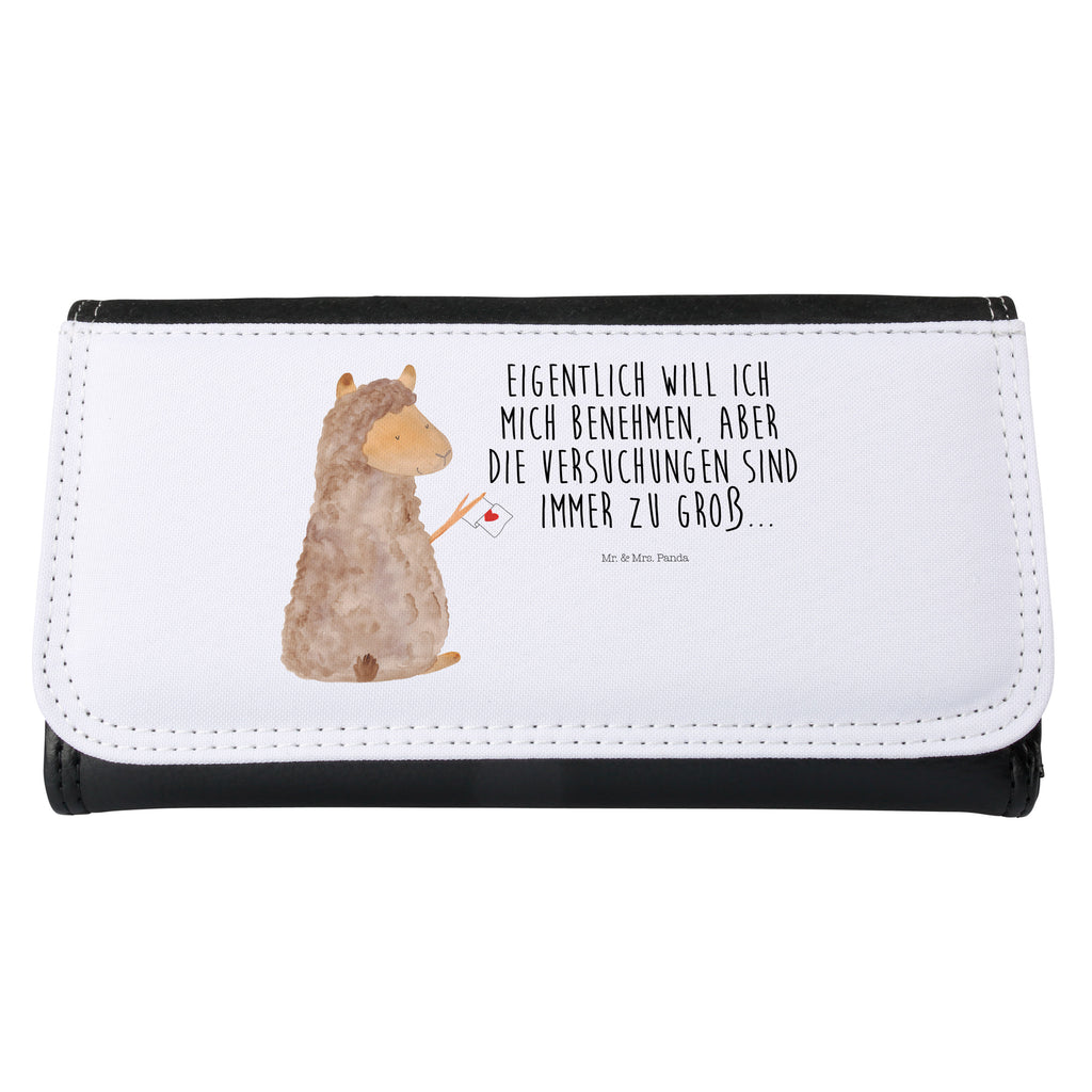 Damen Portemonnaie Alpaka Fahne Portemonnaie, Portemonee, Geldbörse, Damen, Groß, XXL, Geldbeutel, Portemonnaies, Alpaka, Lama, Alpakas, Lamas, Liebe