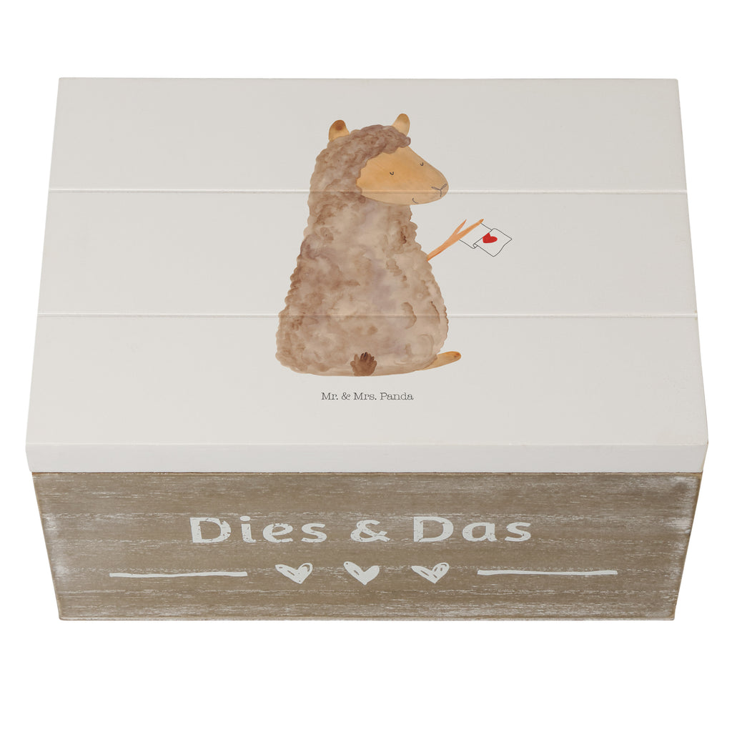 Holzkiste Alpaka Fahne Holzkiste, Kiste, Schatzkiste, Truhe, Schatulle, XXL, Erinnerungsbox, Erinnerungskiste, Dekokiste, Aufbewahrungsbox, Alpaka, Lama, Alpakas, Lamas, Liebe