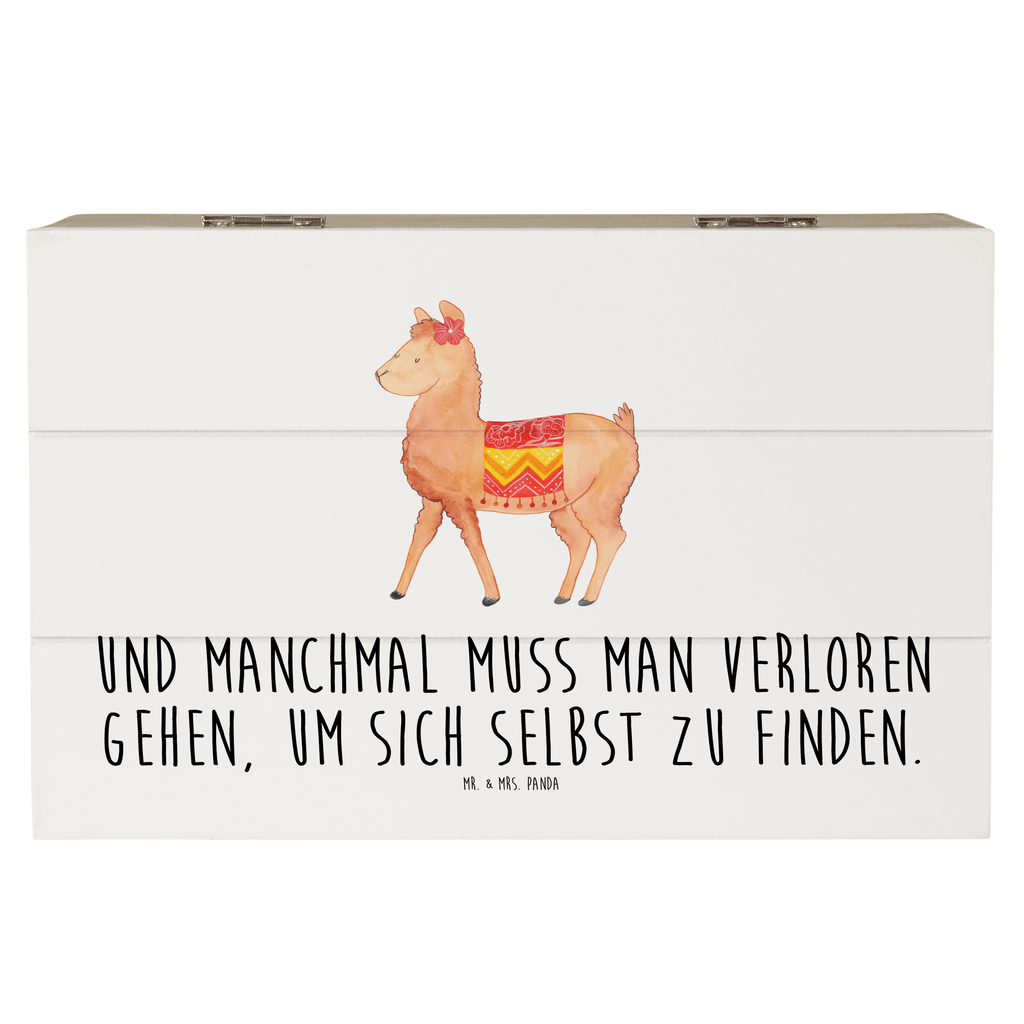 Holzkiste Alpaka stolz Holzkiste, Kiste, Schatzkiste, Truhe, Schatulle, XXL, Erinnerungsbox, Erinnerungskiste, Dekokiste, Aufbewahrungsbox, Alpaka, Lama
