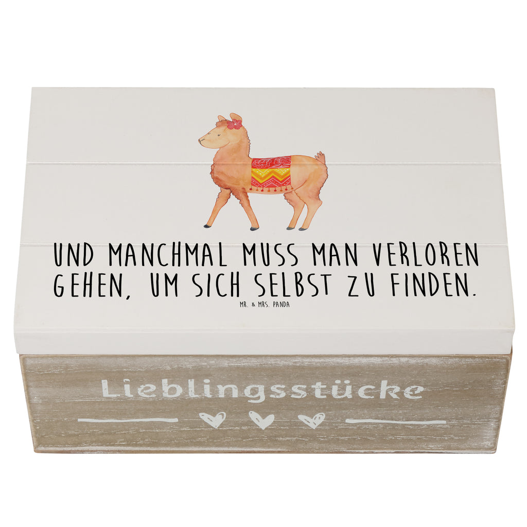 Holzkiste Alpaka stolz Holzkiste, Kiste, Schatzkiste, Truhe, Schatulle, XXL, Erinnerungsbox, Erinnerungskiste, Dekokiste, Aufbewahrungsbox, Alpaka, Lama