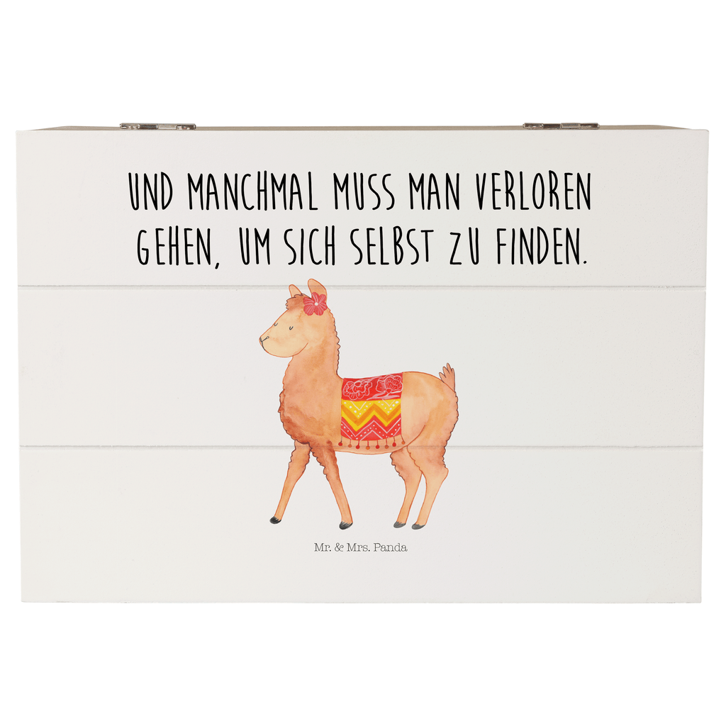 Holzkiste Alpaka stolz Holzkiste, Kiste, Schatzkiste, Truhe, Schatulle, XXL, Erinnerungsbox, Erinnerungskiste, Dekokiste, Aufbewahrungsbox, Alpaka, Lama