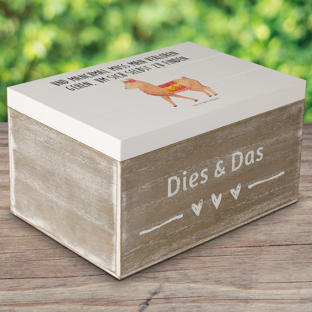 Holzkiste Alpaka stolz Holzkiste, Kiste, Schatzkiste, Truhe, Schatulle, XXL, Erinnerungsbox, Erinnerungskiste, Dekokiste, Aufbewahrungsbox, Alpaka, Lama