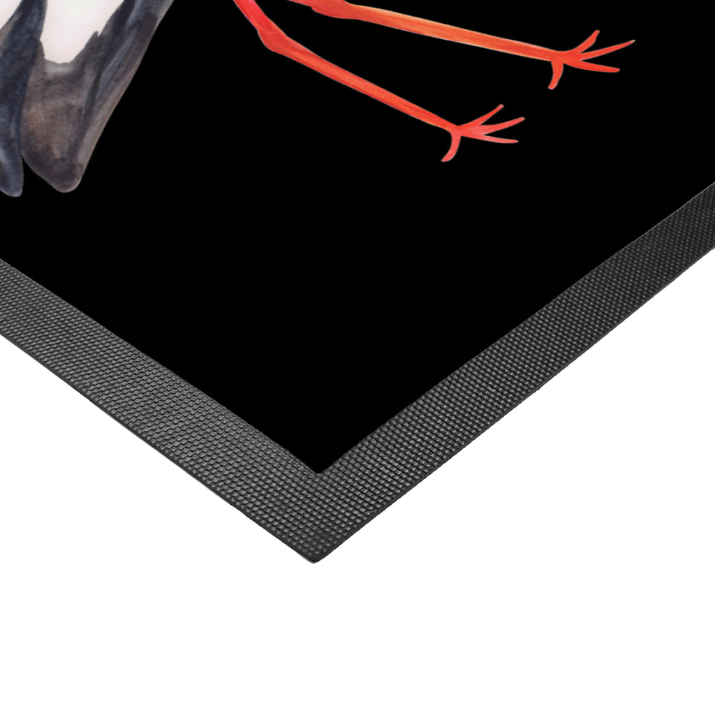 Fußmatte Storch Storch, Störche, Schwangerschaft, Geburt, Mutter, Mütter, Mutter werden, Schwanger, Babybauch, Baby	 Türvorleger, Schmutzmatte, Fußabtreter, Matte, Schmutzfänger, Fußabstreifer, Schmutzfangmatte, Türmatte, Motivfußmatte,  Haustürmatte, Vorleger  süße Tiermotive, gute Laune, lustige Sprüche, Tiere