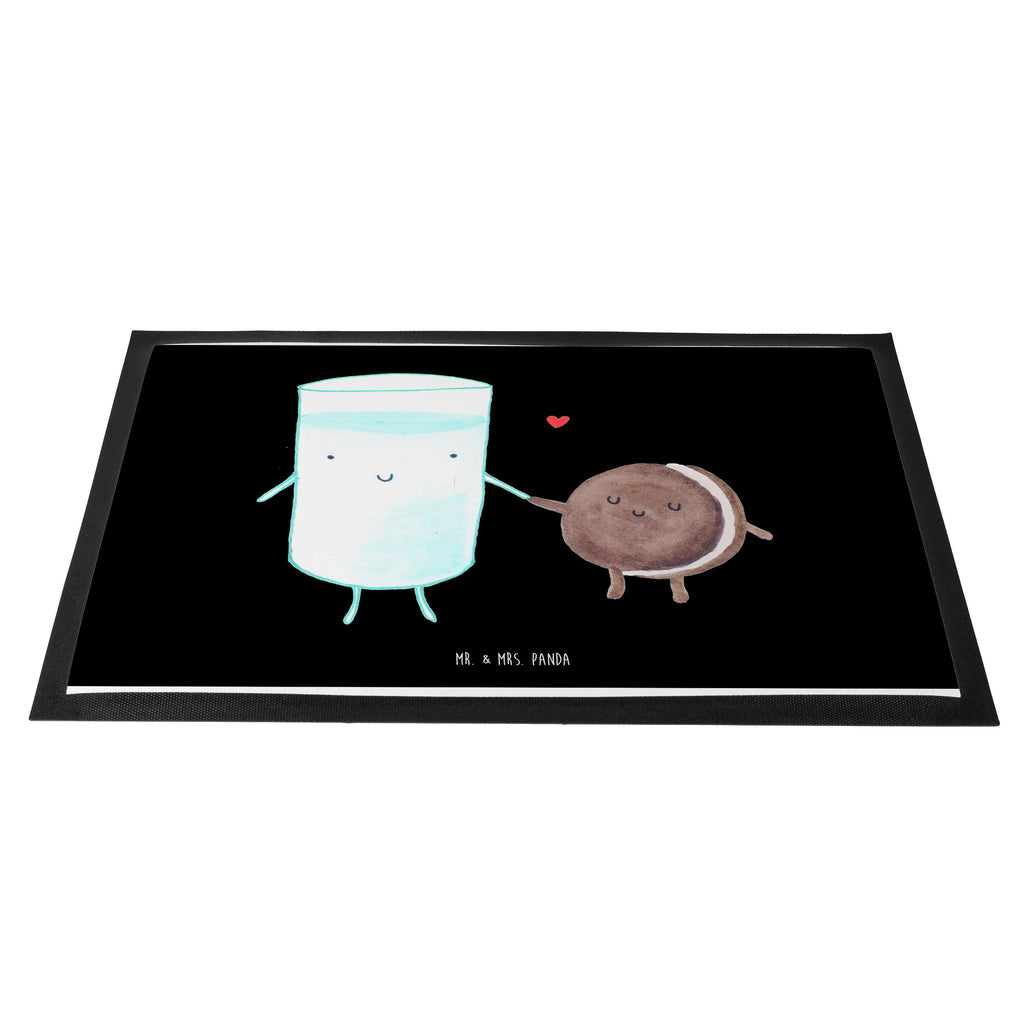 Fußmatte Milch & Keks Milk, Cookie, Milch, Keks, Kekse, Kaffee, Einladung Frühstück, Motiv süß, romantisch, perfektes Paar,  Türvorleger, Schmutzmatte, Fußabtreter, Matte, Schmutzfänger, Fußabstreifer, Schmutzfangmatte, Türmatte, Motivfußmatte,  Haustürmatte, Vorleger  süße Tiermotive, gute Laune, lustige Sprüche, Tiere