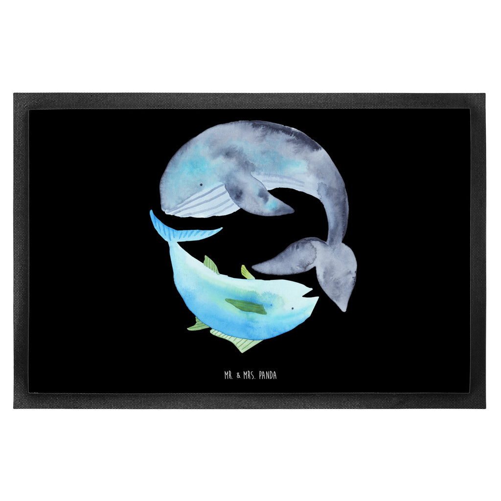 Fußmatte Walfisch & Thunfisch Wal, Wahl, Tunfisch, Wortwitz lustig, Spruch lustig, Flachwitz, Witz, Spruch des Tages, Flachwitz Geschenk   Türvorleger, Schmutzmatte, Fußabtreter, Matte, Schmutzfänger, Fußabstreifer, Schmutzfangmatte, Türmatte, Motivfußmatte,  Haustürmatte, Vorleger  süße Tiermotive, gute Laune, lustige Sprüche, Tiere