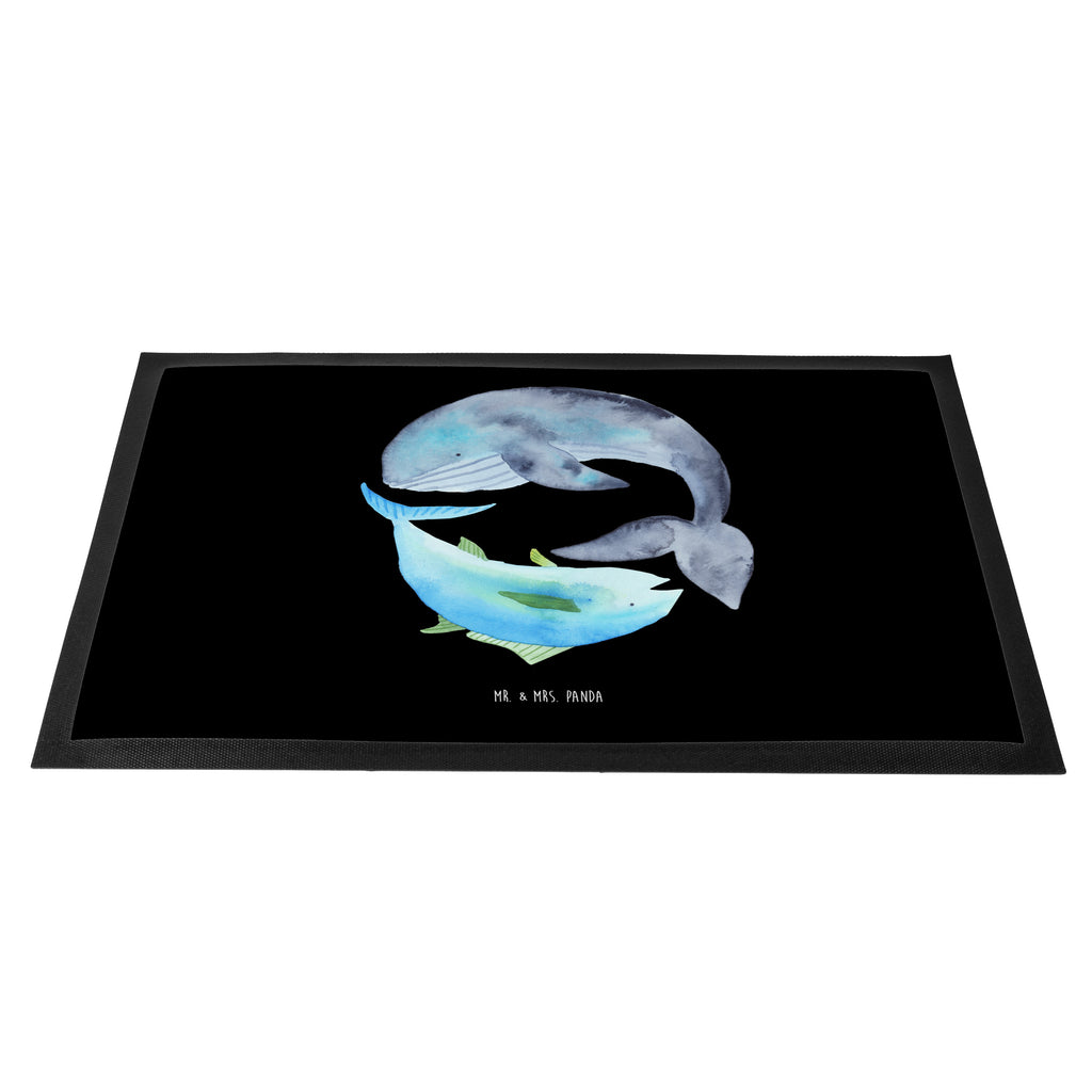 Fußmatte Walfisch & Thunfisch Wal, Wahl, Tunfisch, Wortwitz lustig, Spruch lustig, Flachwitz, Witz, Spruch des Tages, Flachwitz Geschenk   Türvorleger, Schmutzmatte, Fußabtreter, Matte, Schmutzfänger, Fußabstreifer, Schmutzfangmatte, Türmatte, Motivfußmatte,  Haustürmatte, Vorleger  süße Tiermotive, gute Laune, lustige Sprüche, Tiere