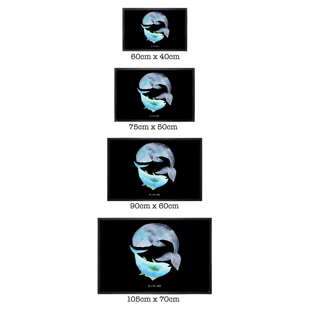 Fußmatte Walfisch & Thunfisch Wal, Wahl, Tunfisch, Wortwitz lustig, Spruch lustig, Flachwitz, Witz, Spruch des Tages, Flachwitz Geschenk   Türvorleger, Schmutzmatte, Fußabtreter, Matte, Schmutzfänger, Fußabstreifer, Schmutzfangmatte, Türmatte, Motivfußmatte,  Haustürmatte, Vorleger  süße Tiermotive, gute Laune, lustige Sprüche, Tiere