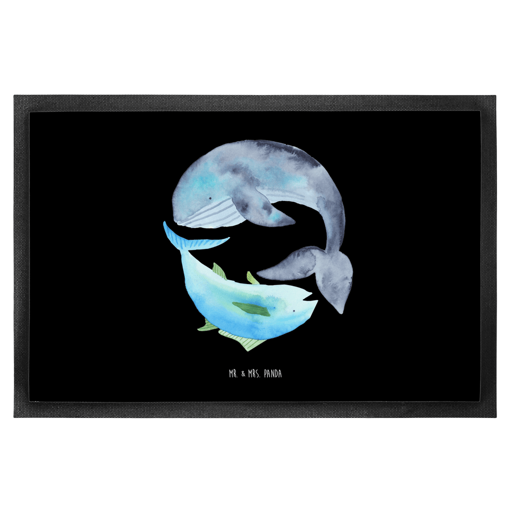 Fußmatte Walfisch & Thunfisch Wal, Wahl, Tunfisch, Wortwitz lustig, Spruch lustig, Flachwitz, Witz, Spruch des Tages, Flachwitz Geschenk   Türvorleger, Schmutzmatte, Fußabtreter, Matte, Schmutzfänger, Fußabstreifer, Schmutzfangmatte, Türmatte, Motivfußmatte,  Haustürmatte, Vorleger  süße Tiermotive, gute Laune, lustige Sprüche, Tiere