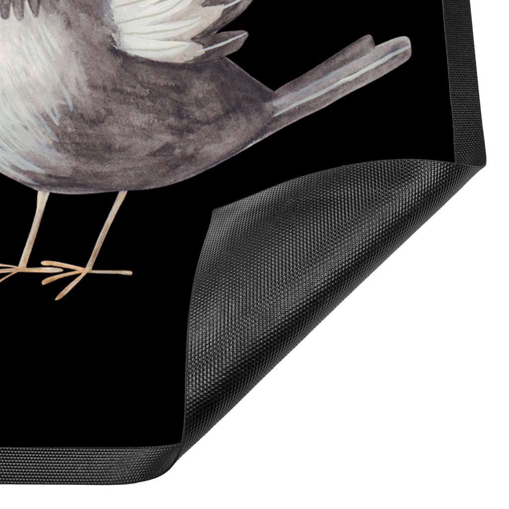 Fußmatte Rabe mit Sombrero Türvorleger, Schmutzmatte, Fußabtreter, Matte, Schmutzfänger, Fußabstreifer, Schmutzfangmatte, Türmatte, Motivfußmatte, Haustürmatte, Vorleger, Tiermotive, Gute Laune, lustige Sprüche, Tiere, Rabe, Vogel, Vögel, Spruch positiv, fröhlich sein, glücklich sein, Glück Spruch, froh, Elster, Motivation