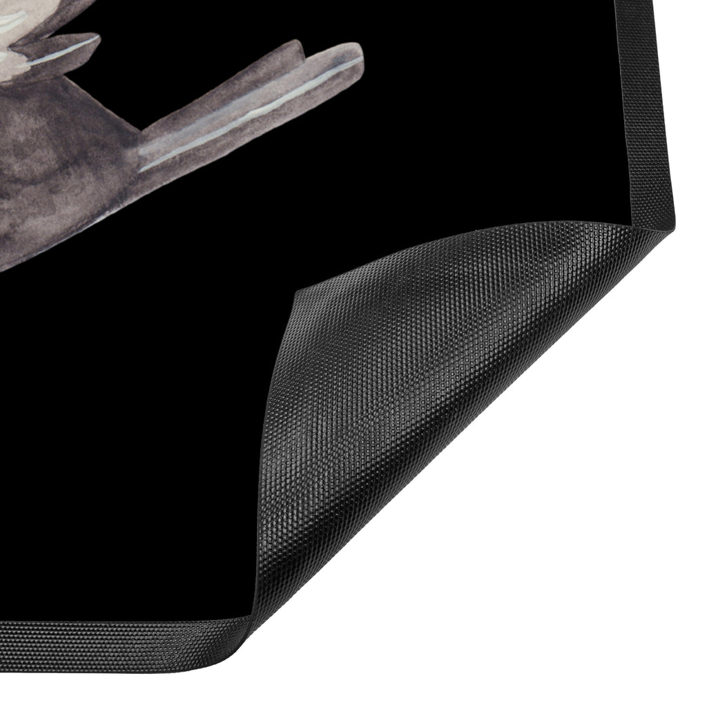 Fußmatte Rabe mit Sombrero Türvorleger, Schmutzmatte, Fußabtreter, Matte, Schmutzfänger, Fußabstreifer, Schmutzfangmatte, Türmatte, Motivfußmatte, Haustürmatte, Vorleger, Tiermotive, Gute Laune, lustige Sprüche, Tiere, Rabe, Vogel, Vögel, Spruch positiv, fröhlich sein, glücklich sein, Glück Spruch, froh, Elster, Motivation