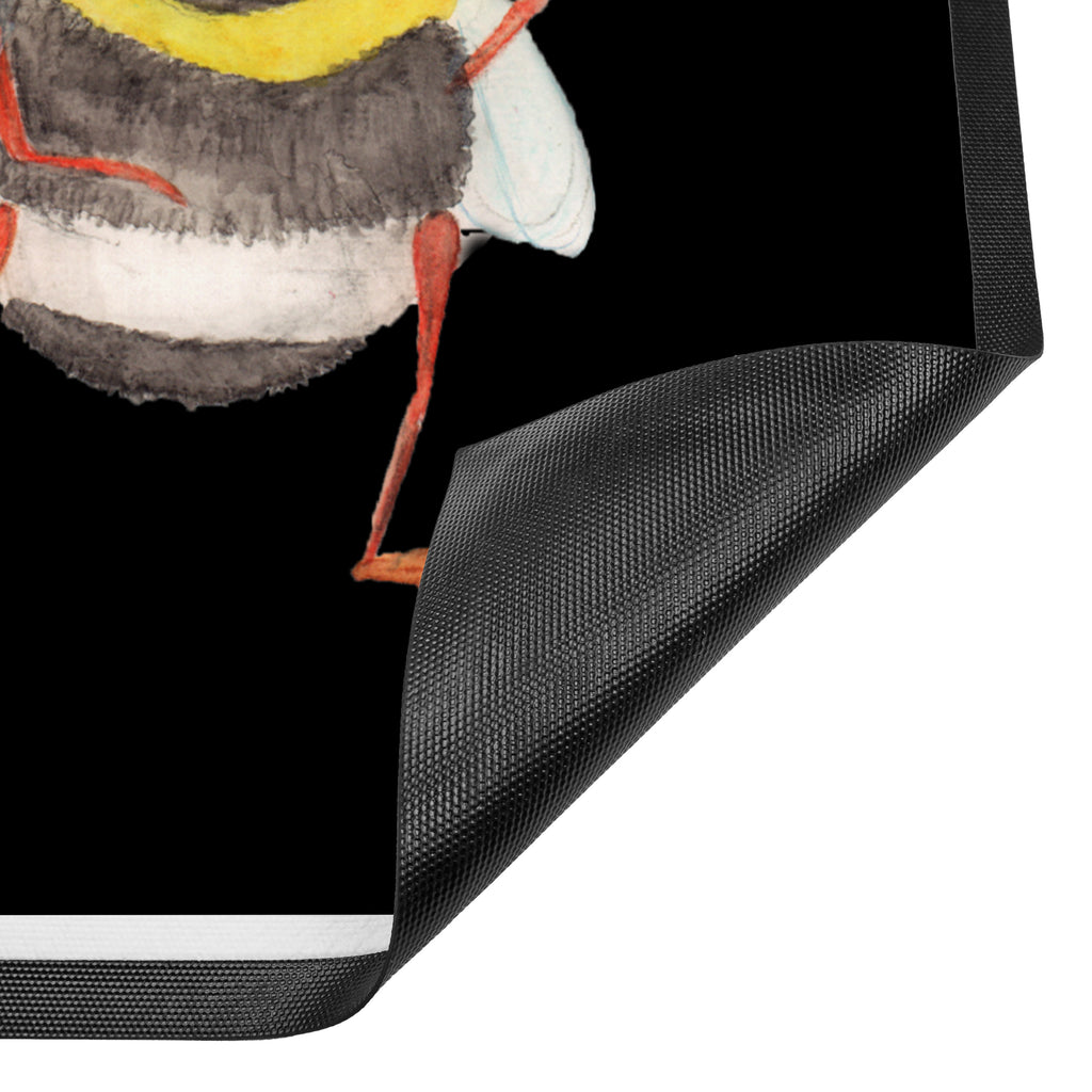 Fußmatte Hummeln mit Kleeblatt Hummel, Biene, Spruch positiv, Biene Deko, Spruch schön, glücklich sein, glücklich werden, Spruch fröhlich Türvorleger, Schmutzmatte, Fußabtreter, Matte, Schmutzfänger, Fußabstreifer, Schmutzfangmatte, Türmatte, Motivfußmatte,  Haustürmatte, Vorleger  süße Tiermotive, gute Laune, lustige Sprüche, Tiere