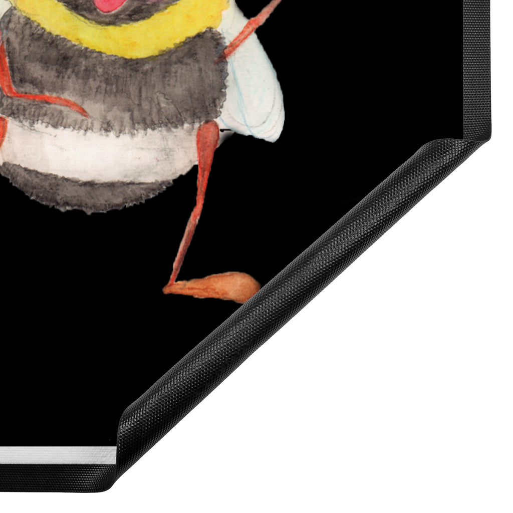 Fußmatte Hummeln mit Kleeblatt Hummel, Biene, Spruch positiv, Biene Deko, Spruch schön, glücklich sein, glücklich werden, Spruch fröhlich Türvorleger, Schmutzmatte, Fußabtreter, Matte, Schmutzfänger, Fußabstreifer, Schmutzfangmatte, Türmatte, Motivfußmatte,  Haustürmatte, Vorleger  süße Tiermotive, gute Laune, lustige Sprüche, Tiere