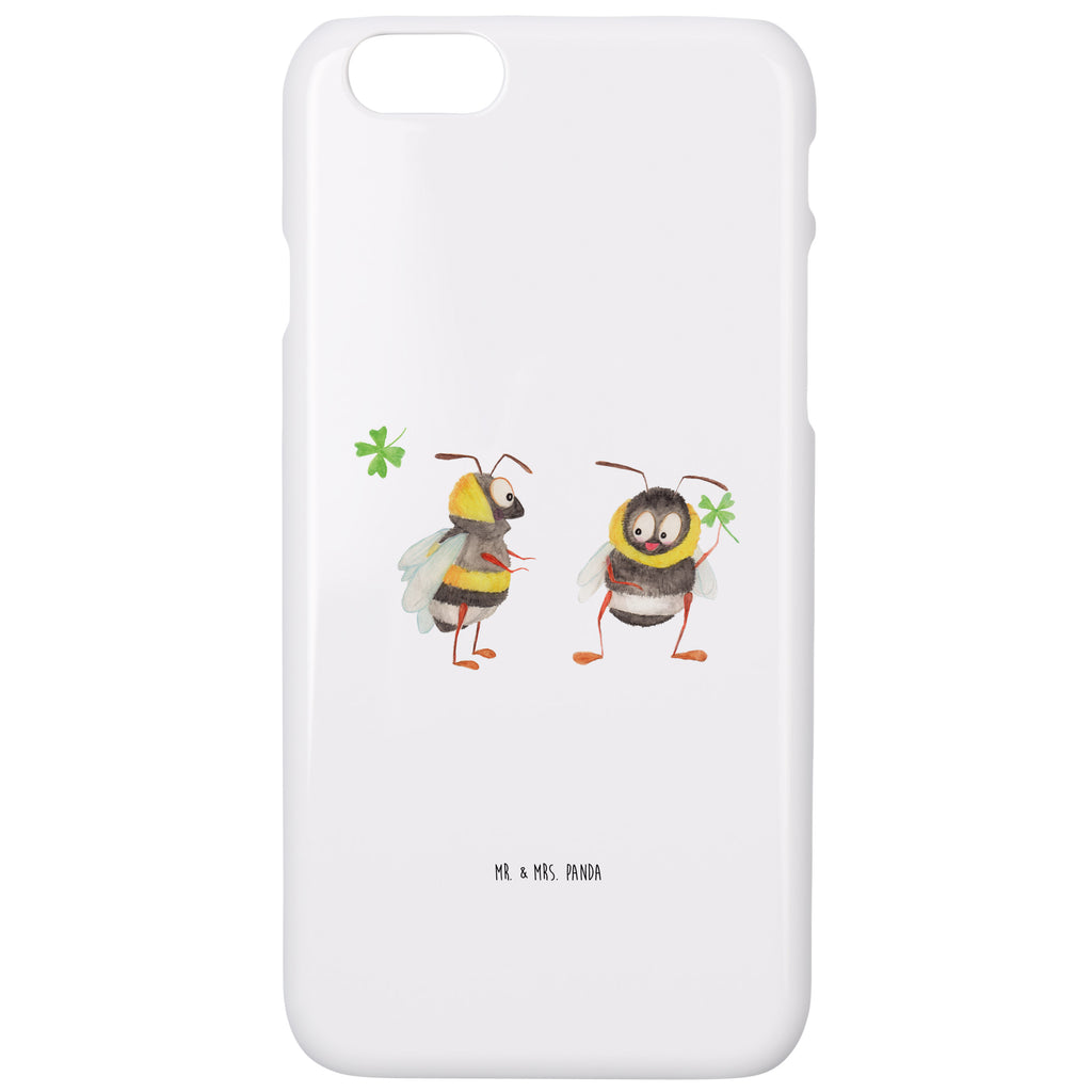 Iphone 7 / 7S Handyhülle Hummeln mit Kleeblatt Handyhülle, Handycover, Cover, Handy, Hülle, Iphone 7, Iphone 7S, süße Tiermotive, gute Laune, lustige Sprüche, Tiere, Hummel, Biene, Spruch positiv, Biene Deko, Spruch schön, glücklich sein, glücklich werden, Spruch fröhlich