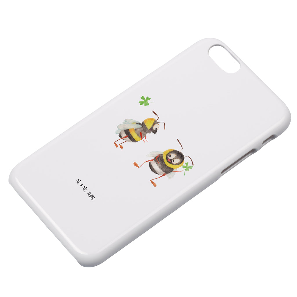 Iphone 7 / 7S Handyhülle Hummeln mit Kleeblatt Handyhülle, Handycover, Cover, Handy, Hülle, Iphone 7, Iphone 7S, süße Tiermotive, gute Laune, lustige Sprüche, Tiere, Hummel, Biene, Spruch positiv, Biene Deko, Spruch schön, glücklich sein, glücklich werden, Spruch fröhlich