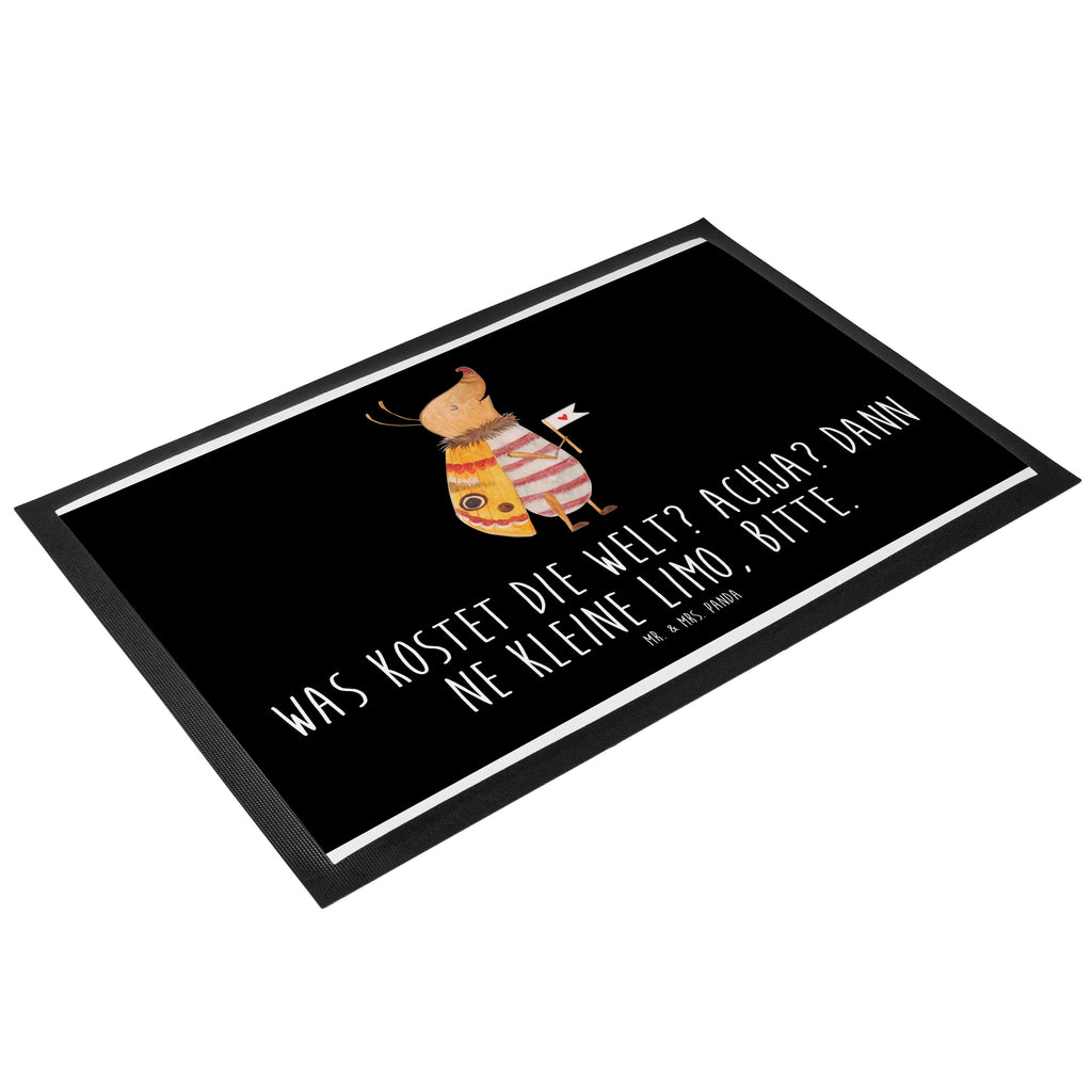 Fußmatte Nachtfalter mit Fähnchen Nachtfalter, Käfer, Spruch lustig, Spruch witzig, süß, niedlich, Küche Deko, Was kostet die Welt Türvorleger, Schmutzmatte, Fußabtreter, Matte, Schmutzfänger, Fußabstreifer, Schmutzfangmatte, Türmatte, Motivfußmatte,  Haustürmatte, Vorleger  süße Tiermotive, gute Laune, lustige Sprüche, Tiere