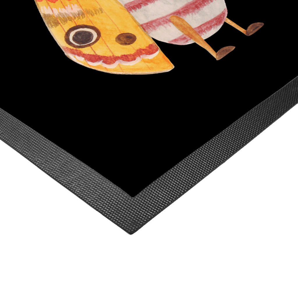 Fußmatte Nachtfalter mit Fähnchen Nachtfalter, Käfer, Spruch lustig, Spruch witzig, süß, niedlich, Küche Deko, Was kostet die Welt Türvorleger, Schmutzmatte, Fußabtreter, Matte, Schmutzfänger, Fußabstreifer, Schmutzfangmatte, Türmatte, Motivfußmatte,  Haustürmatte, Vorleger  süße Tiermotive, gute Laune, lustige Sprüche, Tiere