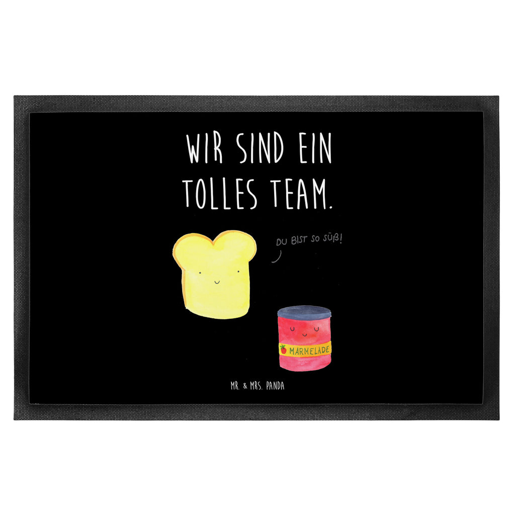 Fußmatte Toast & Marmelade Türvorleger, Schmutzmatte, Fußabtreter, Matte, Schmutzfänger, Fußabstreifer, Schmutzfangmatte, Türmatte, Motivfußmatte, Haustürmatte, Vorleger, Tiermotive, Gute Laune, lustige Sprüche, Tiere, Toast, Marmelade, Dreamteam, süße Postkarte, süß, Küche Deko, Küche Spruch, Frühstück Einladung, Brot, Toastbrot