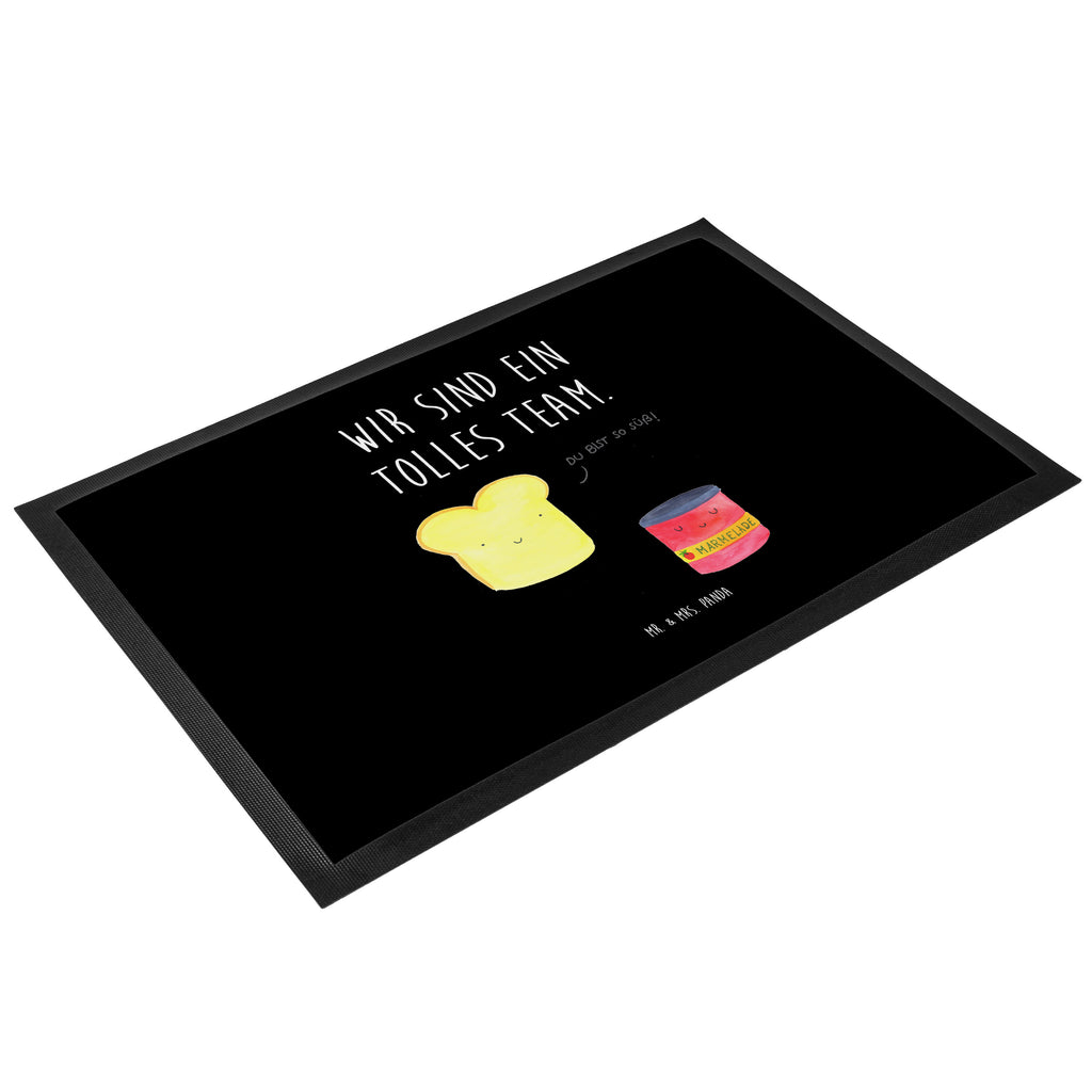 Fußmatte Toast & Marmelade Türvorleger, Schmutzmatte, Fußabtreter, Matte, Schmutzfänger, Fußabstreifer, Schmutzfangmatte, Türmatte, Motivfußmatte, Haustürmatte, Vorleger, Tiermotive, Gute Laune, lustige Sprüche, Tiere, Toast, Marmelade, Dreamteam, süße Postkarte, süß, Küche Deko, Küche Spruch, Frühstück Einladung, Brot, Toastbrot