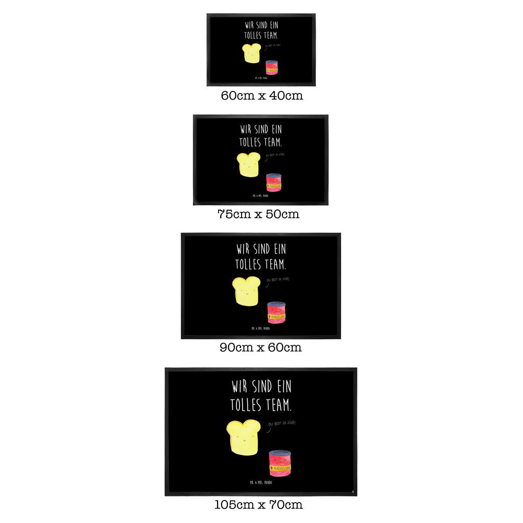 Fußmatte Toast & Marmelade Türvorleger, Schmutzmatte, Fußabtreter, Matte, Schmutzfänger, Fußabstreifer, Schmutzfangmatte, Türmatte, Motivfußmatte, Haustürmatte, Vorleger, Tiermotive, Gute Laune, lustige Sprüche, Tiere, Toast, Marmelade, Dreamteam, süße Postkarte, süß, Küche Deko, Küche Spruch, Frühstück Einladung, Brot, Toastbrot
