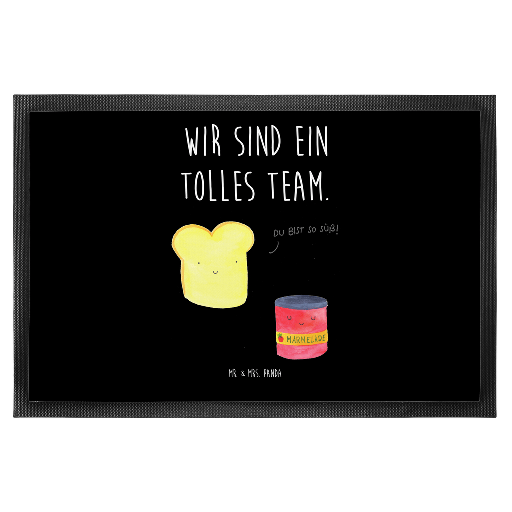 Fußmatte Toast & Marmelade Türvorleger, Schmutzmatte, Fußabtreter, Matte, Schmutzfänger, Fußabstreifer, Schmutzfangmatte, Türmatte, Motivfußmatte, Haustürmatte, Vorleger, Tiermotive, Gute Laune, lustige Sprüche, Tiere, Toast, Marmelade, Dreamteam, süße Postkarte, süß, Küche Deko, Küche Spruch, Frühstück Einladung, Brot, Toastbrot