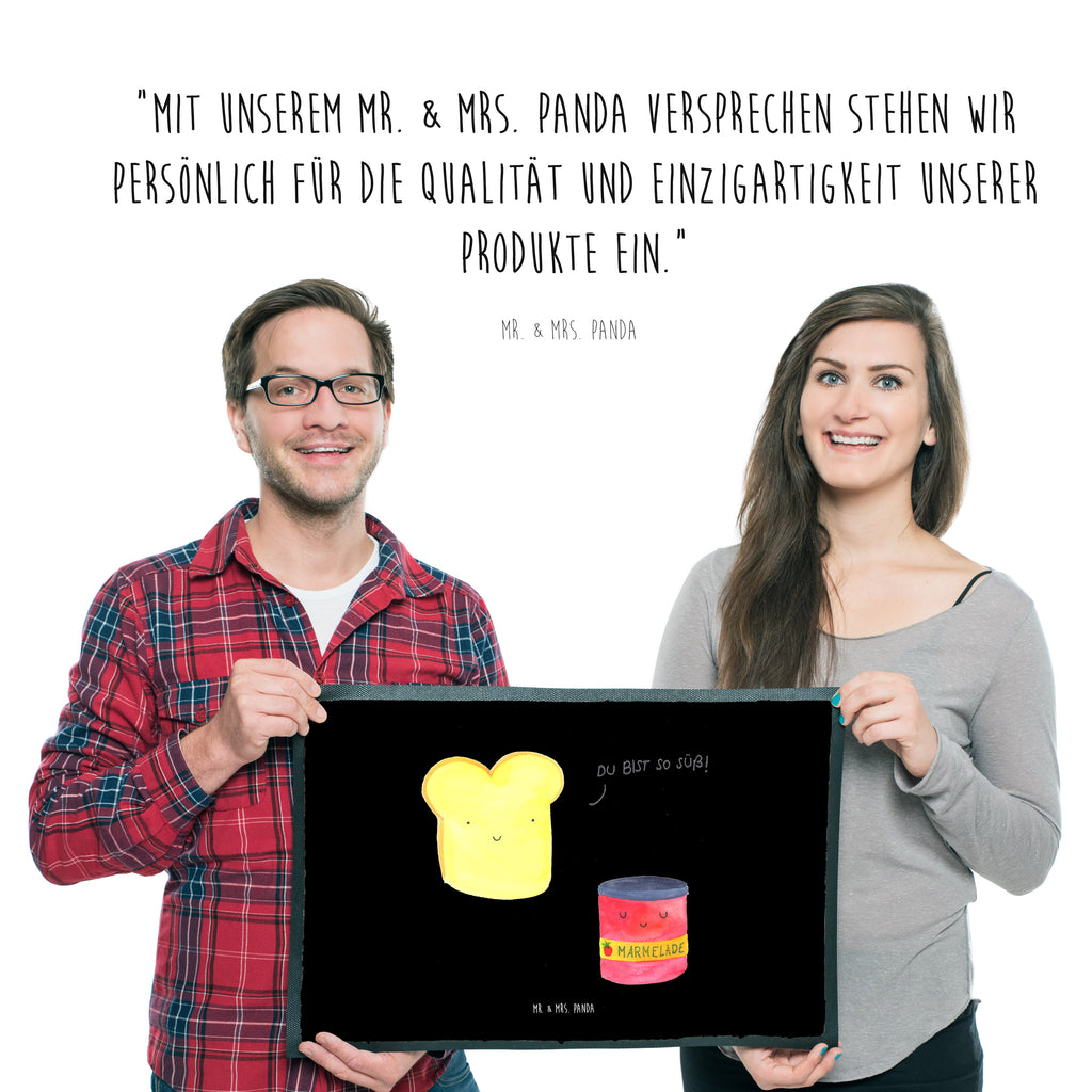 Fußmatte Toast & Marmelade Türvorleger, Schmutzmatte, Fußabtreter, Matte, Schmutzfänger, Fußabstreifer, Schmutzfangmatte, Türmatte, Motivfußmatte, Haustürmatte, Vorleger, Tiermotive, Gute Laune, lustige Sprüche, Tiere, Toast, Marmelade, Dreamteam, süße Postkarte, süß, Küche Deko, Küche Spruch, Frühstück Einladung, Brot, Toastbrot