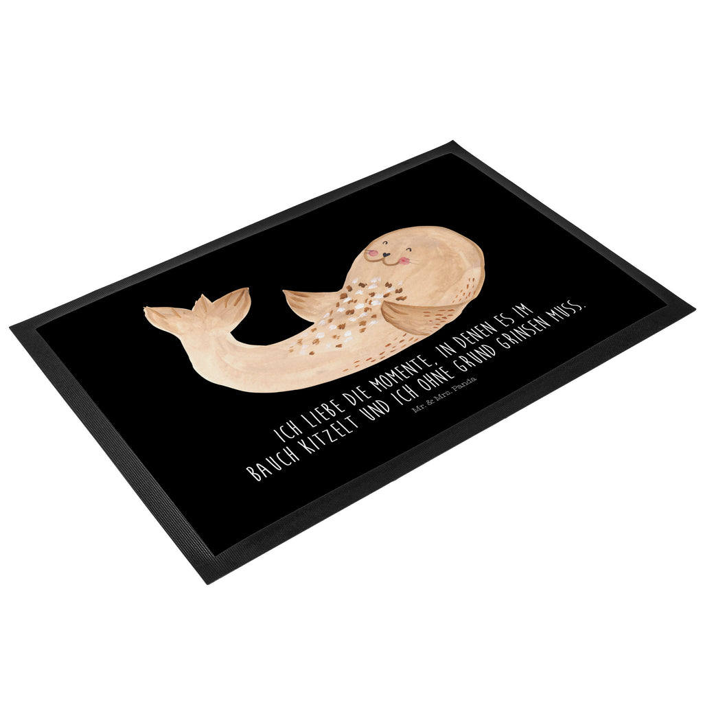 Fußmatte Robbe liegend Robbe, Robben, Seehund, Strand, Meerestier, Ostsee, Nordsee, Lachen, Freude Türvorleger, Schmutzmatte, Fußabtreter, Matte, Schmutzfänger, Fußabstreifer, Schmutzfangmatte, Türmatte, Motivfußmatte,  Haustürmatte, Vorleger  süße Tiermotive, gute Laune, lustige Sprüche, Tiere