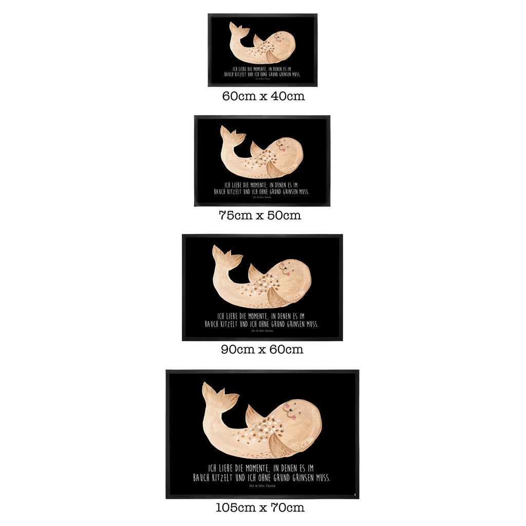 Fußmatte Robbe liegend Robbe, Robben, Seehund, Strand, Meerestier, Ostsee, Nordsee, Lachen, Freude Türvorleger, Schmutzmatte, Fußabtreter, Matte, Schmutzfänger, Fußabstreifer, Schmutzfangmatte, Türmatte, Motivfußmatte,  Haustürmatte, Vorleger  süße Tiermotive, gute Laune, lustige Sprüche, Tiere