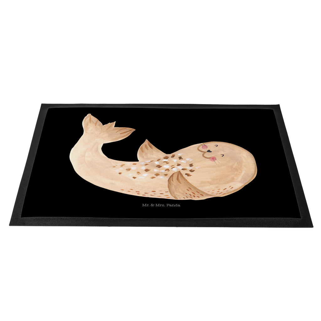 Fußmatte Robbe liegend Robbe, Robben, Seehund, Strand, Meerestier, Ostsee, Nordsee, Lachen, Freude Türvorleger, Schmutzmatte, Fußabtreter, Matte, Schmutzfänger, Fußabstreifer, Schmutzfangmatte, Türmatte, Motivfußmatte,  Haustürmatte, Vorleger  süße Tiermotive, gute Laune, lustige Sprüche, Tiere