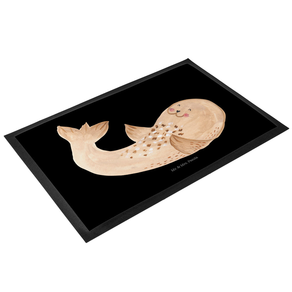 Fußmatte Robbe liegend Robbe, Robben, Seehund, Strand, Meerestier, Ostsee, Nordsee, Lachen, Freude Türvorleger, Schmutzmatte, Fußabtreter, Matte, Schmutzfänger, Fußabstreifer, Schmutzfangmatte, Türmatte, Motivfußmatte,  Haustürmatte, Vorleger  süße Tiermotive, gute Laune, lustige Sprüche, Tiere