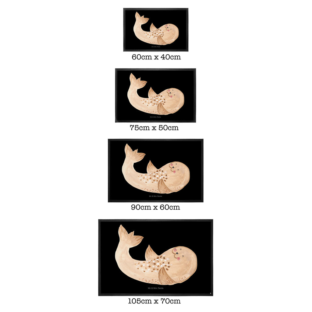 Fußmatte Robbe liegend Robbe, Robben, Seehund, Strand, Meerestier, Ostsee, Nordsee, Lachen, Freude Türvorleger, Schmutzmatte, Fußabtreter, Matte, Schmutzfänger, Fußabstreifer, Schmutzfangmatte, Türmatte, Motivfußmatte,  Haustürmatte, Vorleger  süße Tiermotive, gute Laune, lustige Sprüche, Tiere