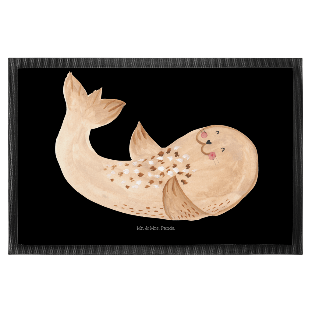 Fußmatte Robbe liegend Robbe, Robben, Seehund, Strand, Meerestier, Ostsee, Nordsee, Lachen, Freude Türvorleger, Schmutzmatte, Fußabtreter, Matte, Schmutzfänger, Fußabstreifer, Schmutzfangmatte, Türmatte, Motivfußmatte,  Haustürmatte, Vorleger  süße Tiermotive, gute Laune, lustige Sprüche, Tiere