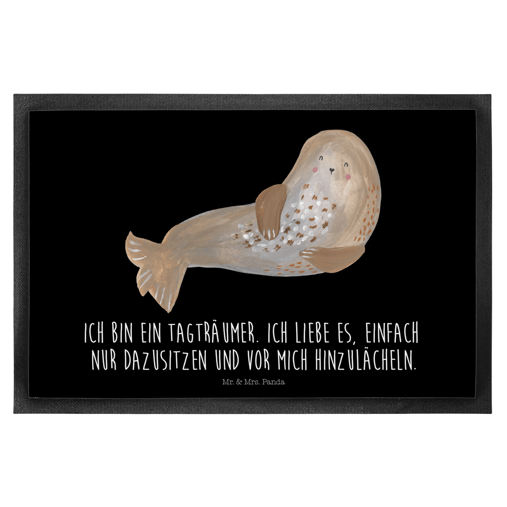 Fußmatte Robbe lachend Robbe, Robben, Seehund, Strand, Meerestier, Ostsee, Nordsee Türvorleger, Schmutzmatte, Fußabtreter, Matte, Schmutzfänger, Fußabstreifer, Schmutzfangmatte, Türmatte, Motivfußmatte,  Haustürmatte, Vorleger  süße Tiermotive, gute Laune, lustige Sprüche, Tiere