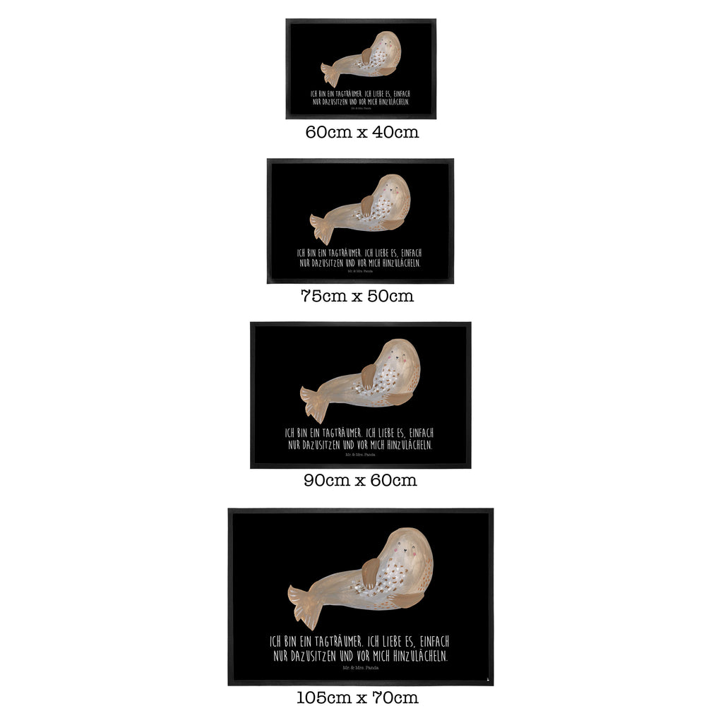 Fußmatte Robbe lachend Robbe, Robben, Seehund, Strand, Meerestier, Ostsee, Nordsee Türvorleger, Schmutzmatte, Fußabtreter, Matte, Schmutzfänger, Fußabstreifer, Schmutzfangmatte, Türmatte, Motivfußmatte,  Haustürmatte, Vorleger  süße Tiermotive, gute Laune, lustige Sprüche, Tiere
