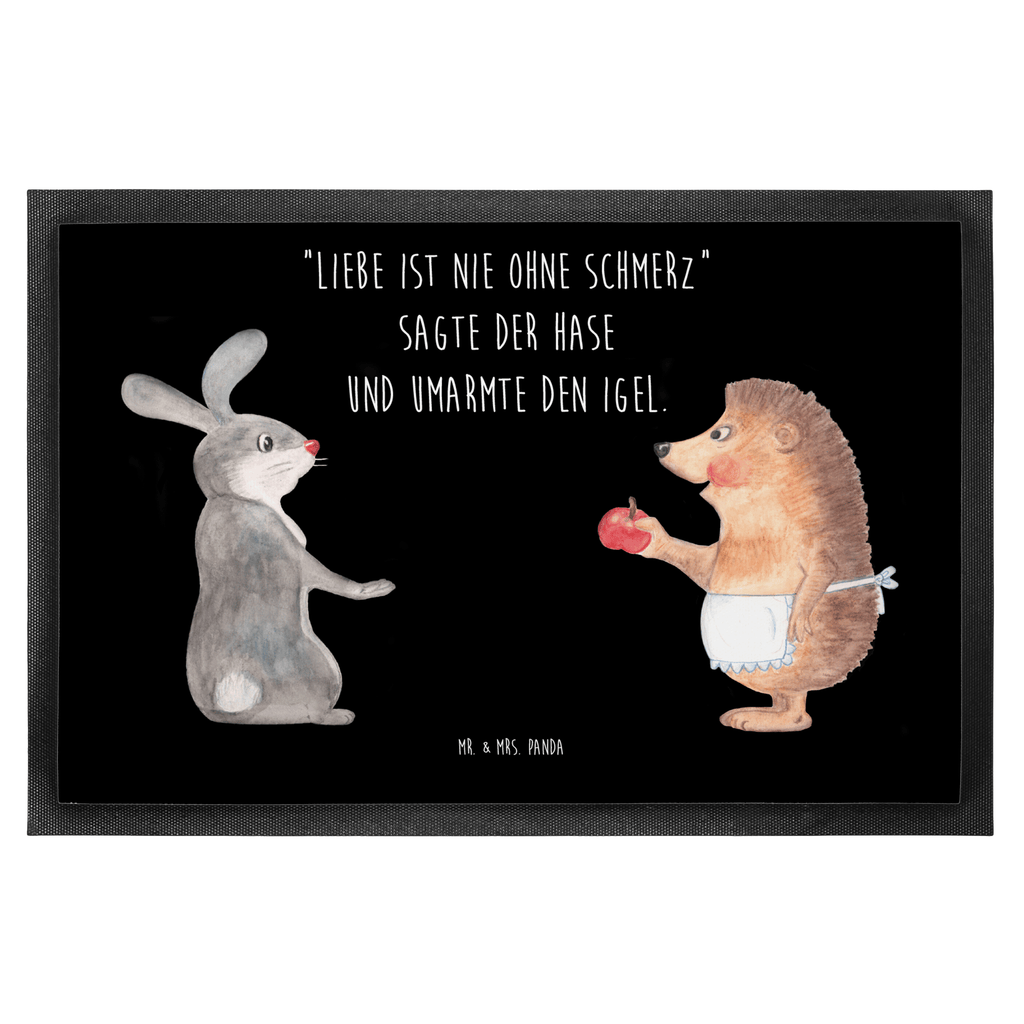 Fußmatte Liebe ist nie ohne Schmerz Igel und Hase, Igel, Hase, Liebe Spruch, Liebeskummer Geschenk, Herzschmerz, Trösten, Trennungsschmerz, Spruch romantisch Türvorleger, Schmutzmatte, Fußabtreter, Matte, Schmutzfänger, Fußabstreifer, Schmutzfangmatte, Türmatte, Motivfußmatte,  Haustürmatte, Vorleger  süße Tiermotive, gute Laune, lustige Sprüche, Tiere