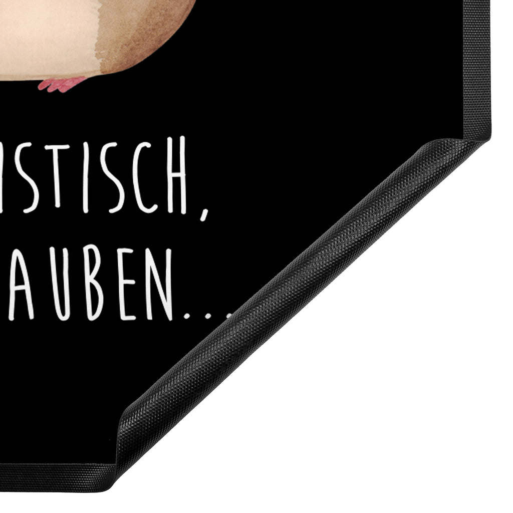 Fußmatte Meerschweinchen weise Meerschweinchen, Meerie, Meeries, Wunder, Blumenkind, Realität, Spruch, Weisheit, Motivation, Wunderland Türvorleger, Schmutzmatte, Fußabtreter, Matte, Schmutzfänger, Fußabstreifer, Schmutzfangmatte, Türmatte, Motivfußmatte,  Haustürmatte, Vorleger  süße Tiermotive, gute Laune, lustige Sprüche, Tiere