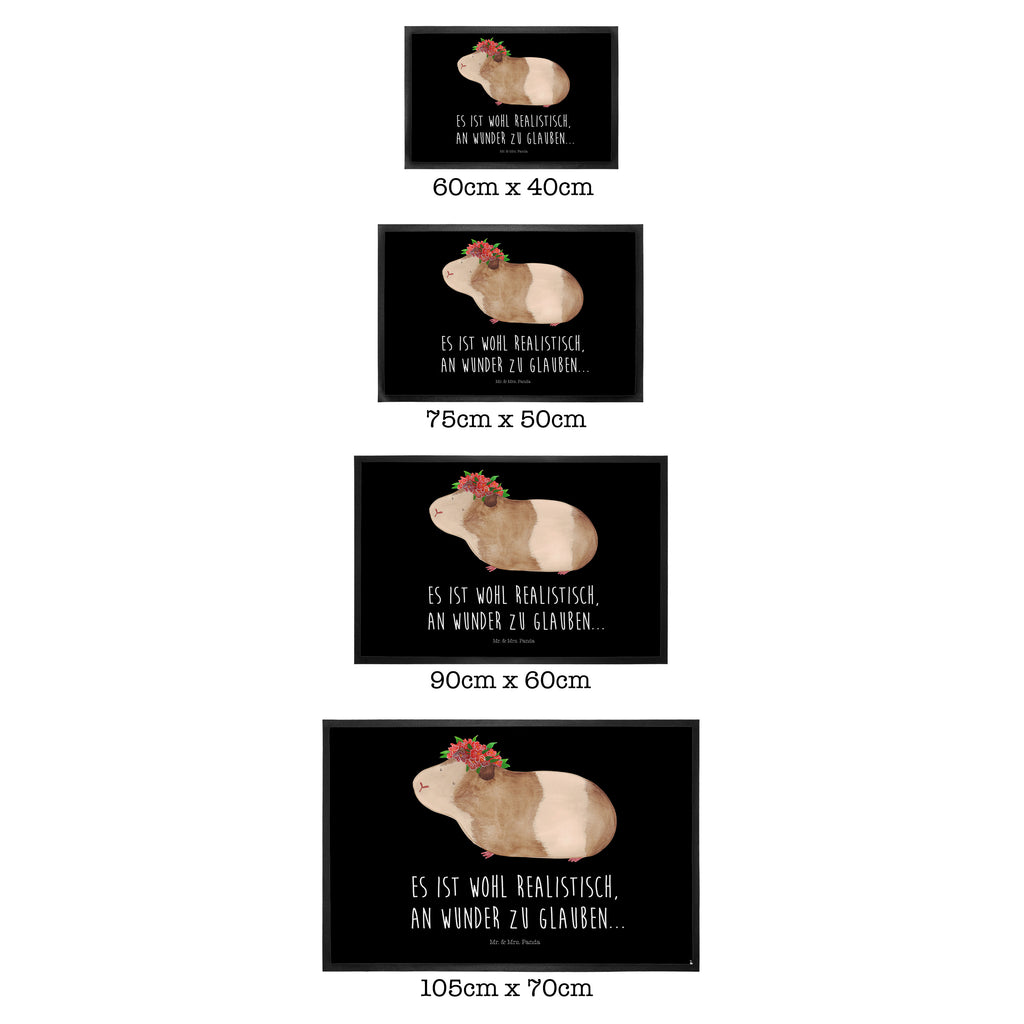 Fußmatte Meerschweinchen weise Meerschweinchen, Meerie, Meeries, Wunder, Blumenkind, Realität, Spruch, Weisheit, Motivation, Wunderland Türvorleger, Schmutzmatte, Fußabtreter, Matte, Schmutzfänger, Fußabstreifer, Schmutzfangmatte, Türmatte, Motivfußmatte,  Haustürmatte, Vorleger  süße Tiermotive, gute Laune, lustige Sprüche, Tiere