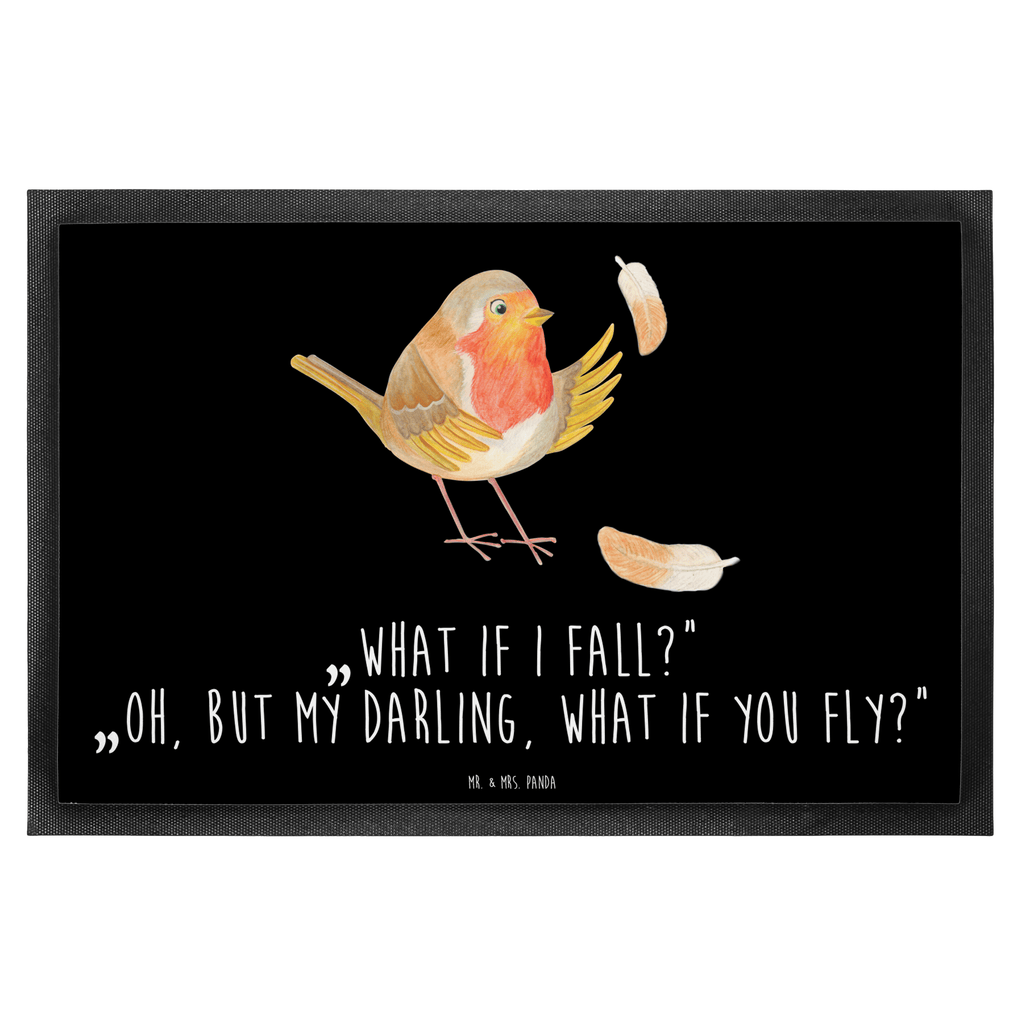 Fußmatte Rotkehlchen mit Federn What if i fall, Rotkehlchen, Spruch Motivation, Spruch Mut, Vogel, Motivation Sprüche, Motivationsbilder, fliegen  Türvorleger, Schmutzmatte, Fußabtreter, Matte, Schmutzfänger, Fußabstreifer, Schmutzfangmatte, Türmatte, Motivfußmatte,  Haustürmatte, Vorleger  süße Tiermotive, gute Laune, lustige Sprüche, Tiere