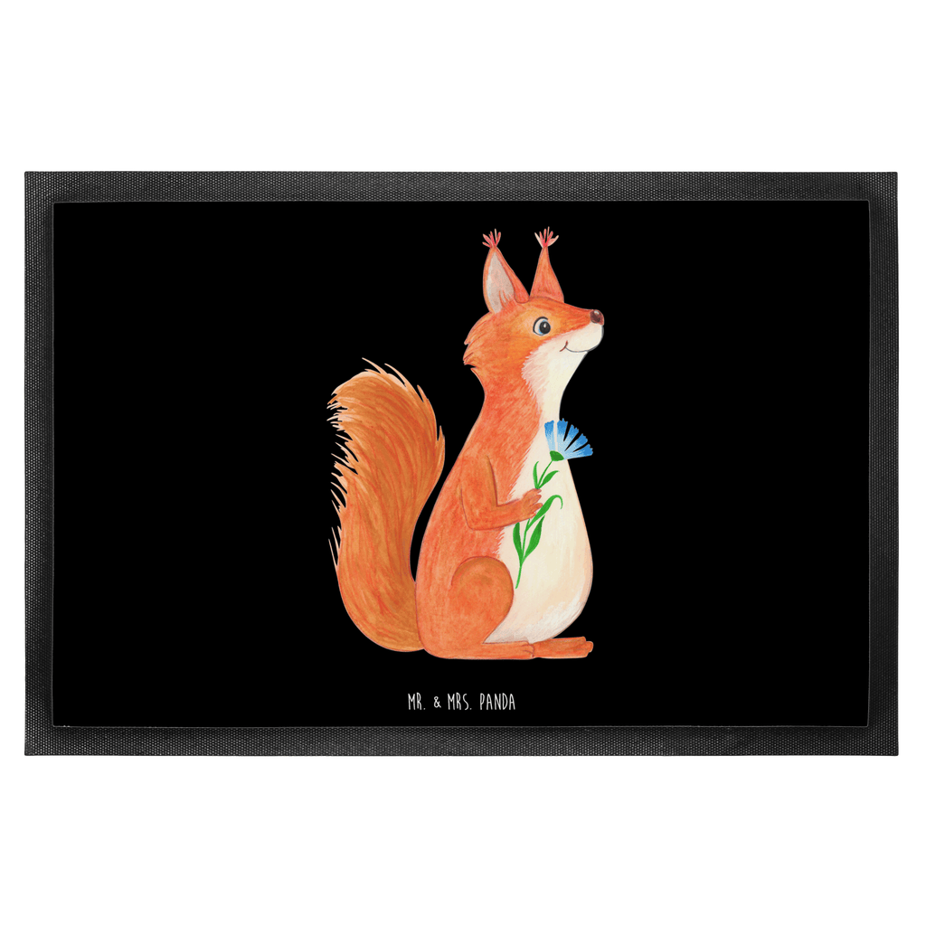 Fußmatte Eichhörnchen Blume Türvorleger, Schmutzmatte, Fußabtreter, Matte, Schmutzfänger, Fußabstreifer, Schmutzfangmatte, Türmatte, Motivfußmatte, Haustürmatte, Vorleger, Tiermotive, Gute Laune, lustige Sprüche, Tiere, Eichhörnchen, Eichhorn, Spruch positiv, Lachen, Spaß, Motivation Sprüche, Motivation Bilder, glücklich Spruch, Spruch Deko