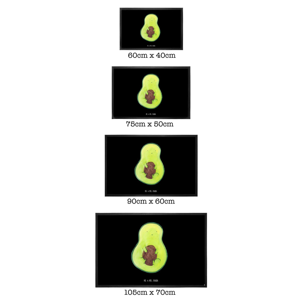 Fußmatte Avocado mit Kern Avocado, Avokado, Avocadokern, Kern, Pflanze, Spruch Leben  Türvorleger, Schmutzmatte, Fußabtreter, Matte, Schmutzfänger, Fußabstreifer, Schmutzfangmatte, Türmatte, Motivfußmatte,  Haustürmatte, Vorleger  Avocado, Veggie, Vegan, Gesund