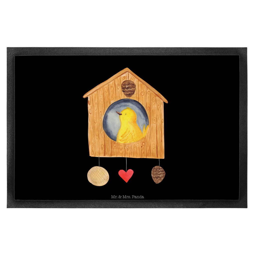 Fußmatte Vogelhaus sweet Home Vogelhaus, Vogel, Home sweet Home, Einzug, Umzug, Geschenk, Einzugsgeschenk, Hausbau, Haus Türvorleger, Schmutzmatte, Fußabtreter, Matte, Schmutzfänger, Fußabstreifer, Schmutzfangmatte, Türmatte, Motivfußmatte,  Haustürmatte, Vorleger  süße Tiermotive, gute Laune, lustige Sprüche, Tiere