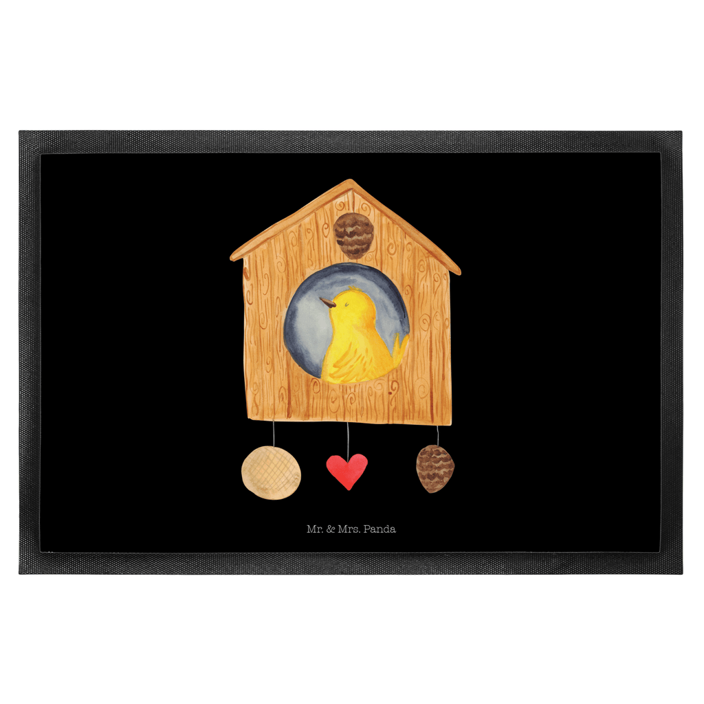 Fußmatte Vogelhaus sweet Home Vogelhaus, Vogel, Home sweet Home, Einzug, Umzug, Geschenk, Einzugsgeschenk, Hausbau, Haus Türvorleger, Schmutzmatte, Fußabtreter, Matte, Schmutzfänger, Fußabstreifer, Schmutzfangmatte, Türmatte, Motivfußmatte,  Haustürmatte, Vorleger  süße Tiermotive, gute Laune, lustige Sprüche, Tiere