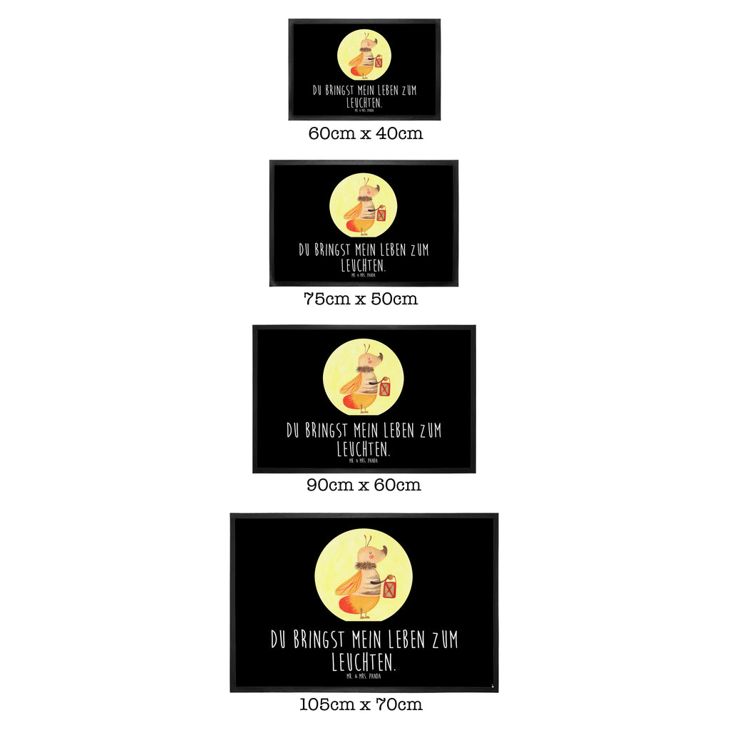 Fußmatte Glühwürmchen Glühwürmchen, Glühwurm, Falter, Liebe, Leuchten, magisch, Liebesbeweis, Lieblingsmensch, Verlobung, Heiratsantrag, Jahrestag, Liebesspruch Türvorleger, Schmutzmatte, Fußabtreter, Matte, Schmutzfänger, Fußabstreifer, Schmutzfangmatte, Türmatte, Motivfußmatte,  Haustürmatte, Vorleger  süße Tiermotive, gute Laune, lustige Sprüche, Tiere